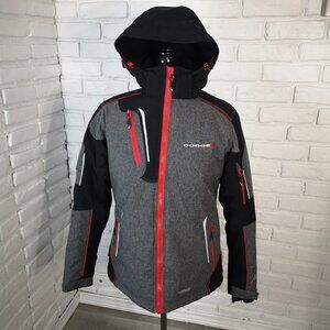 Choko Authentics Ladies Size Small Grey Black Nitrogen Series Jacket w/ Hood